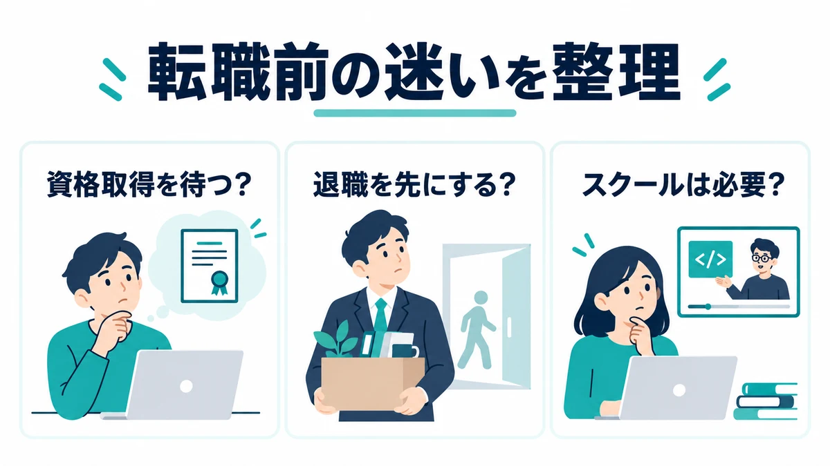未経験IT転職で迷いやすいこと