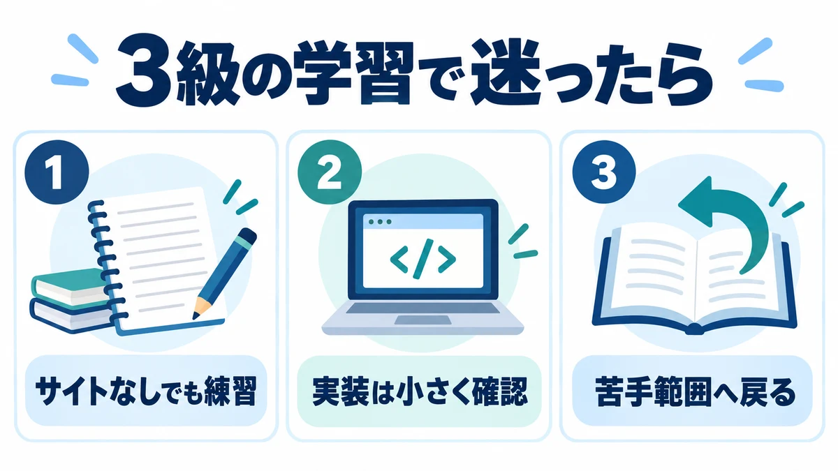 SEO検定3級の学習で迷いやすいこと