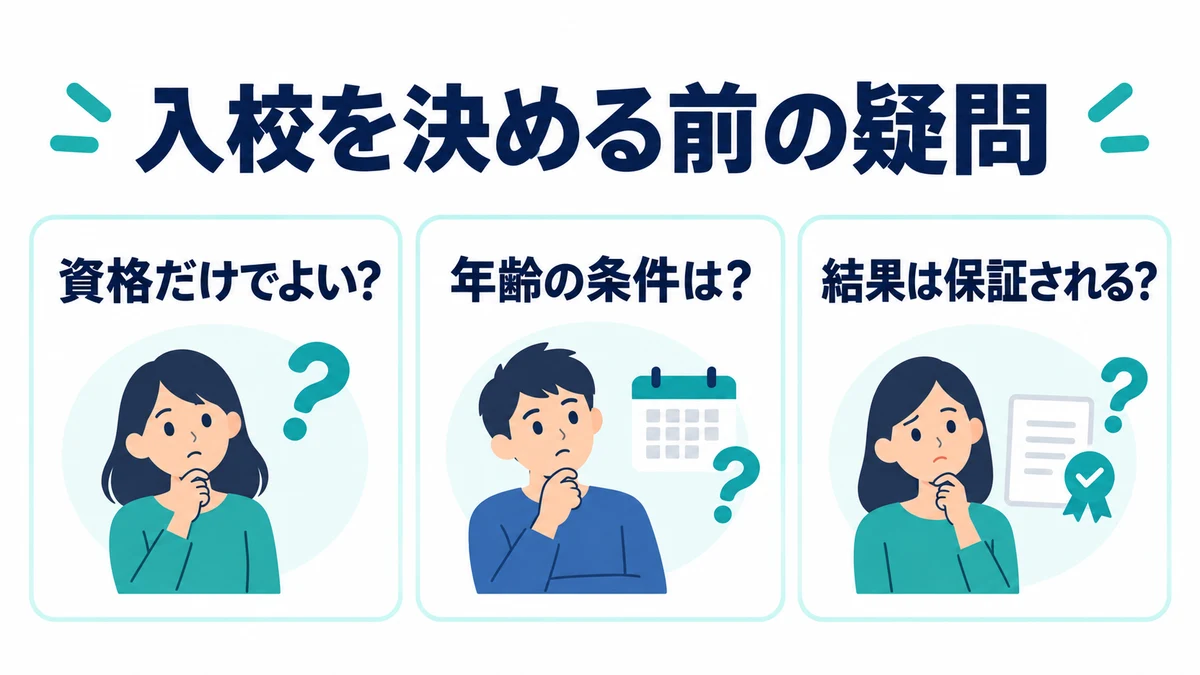 ネットビジョンアカデミーを検討するときのよくある疑問